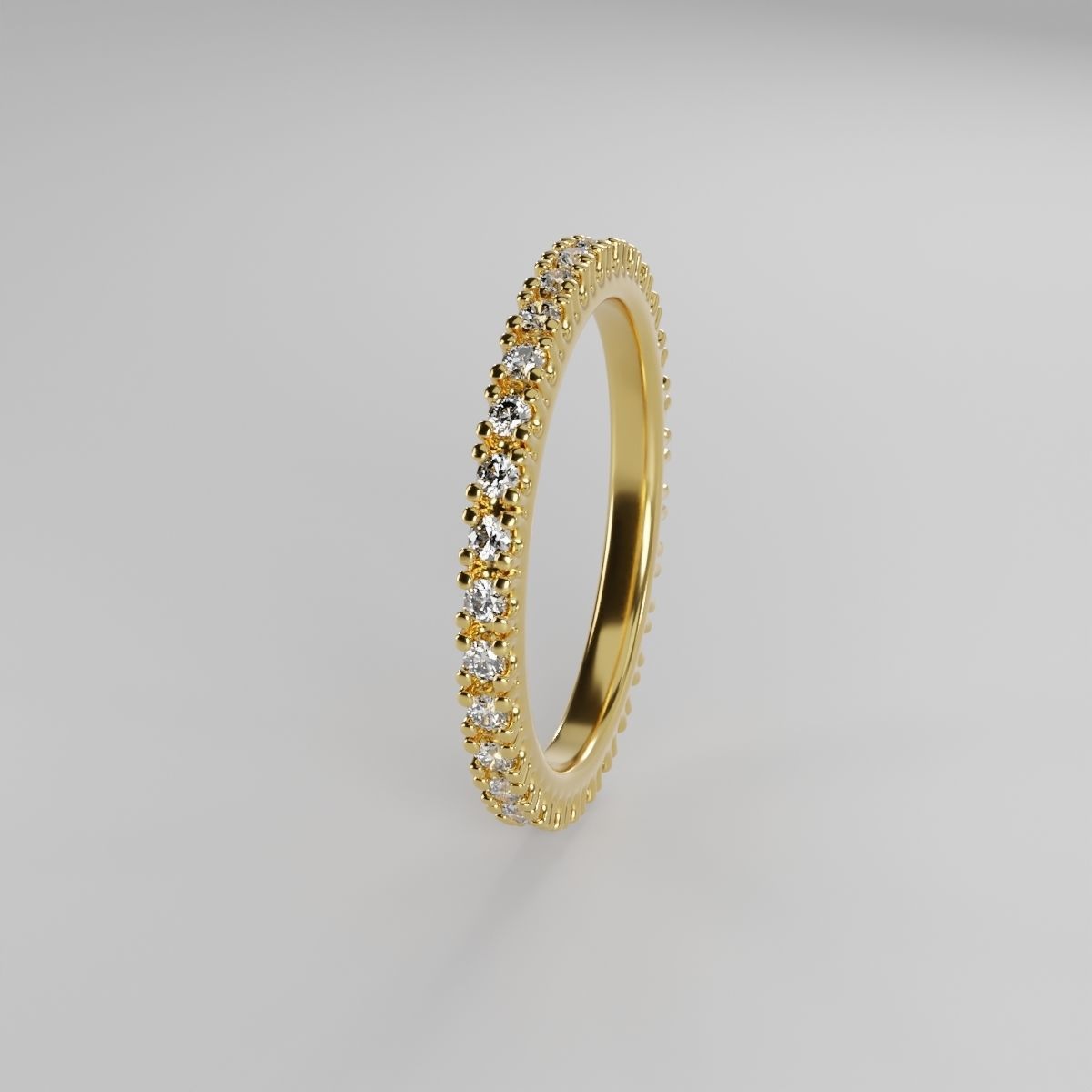  diamond gold ring 3D model 3D model_2