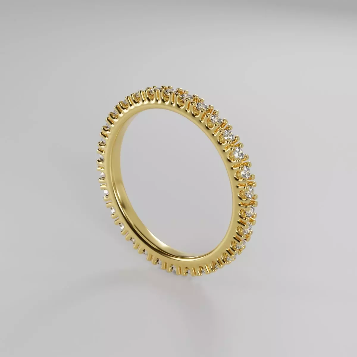 diamond gold ring 3D model 3D model_0