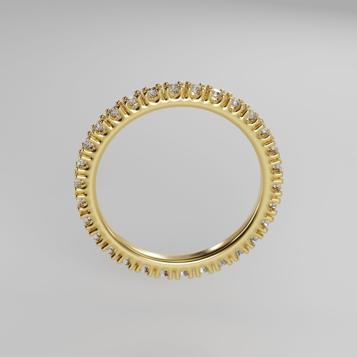  diamond gold ring 3D model 3D model_1
