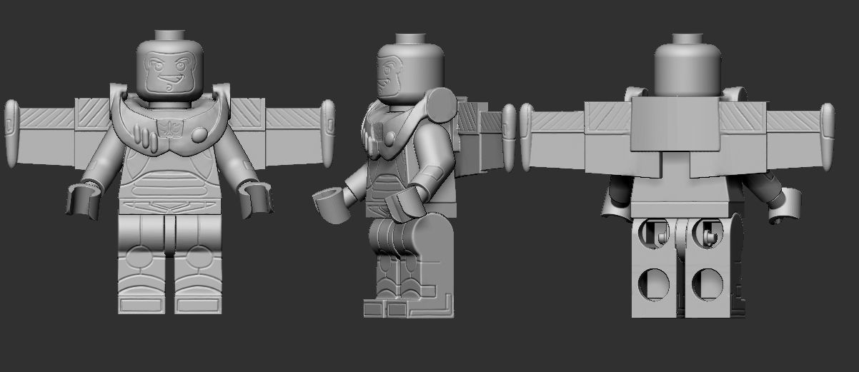 Buzz Lightyear Lego 3D print model_4