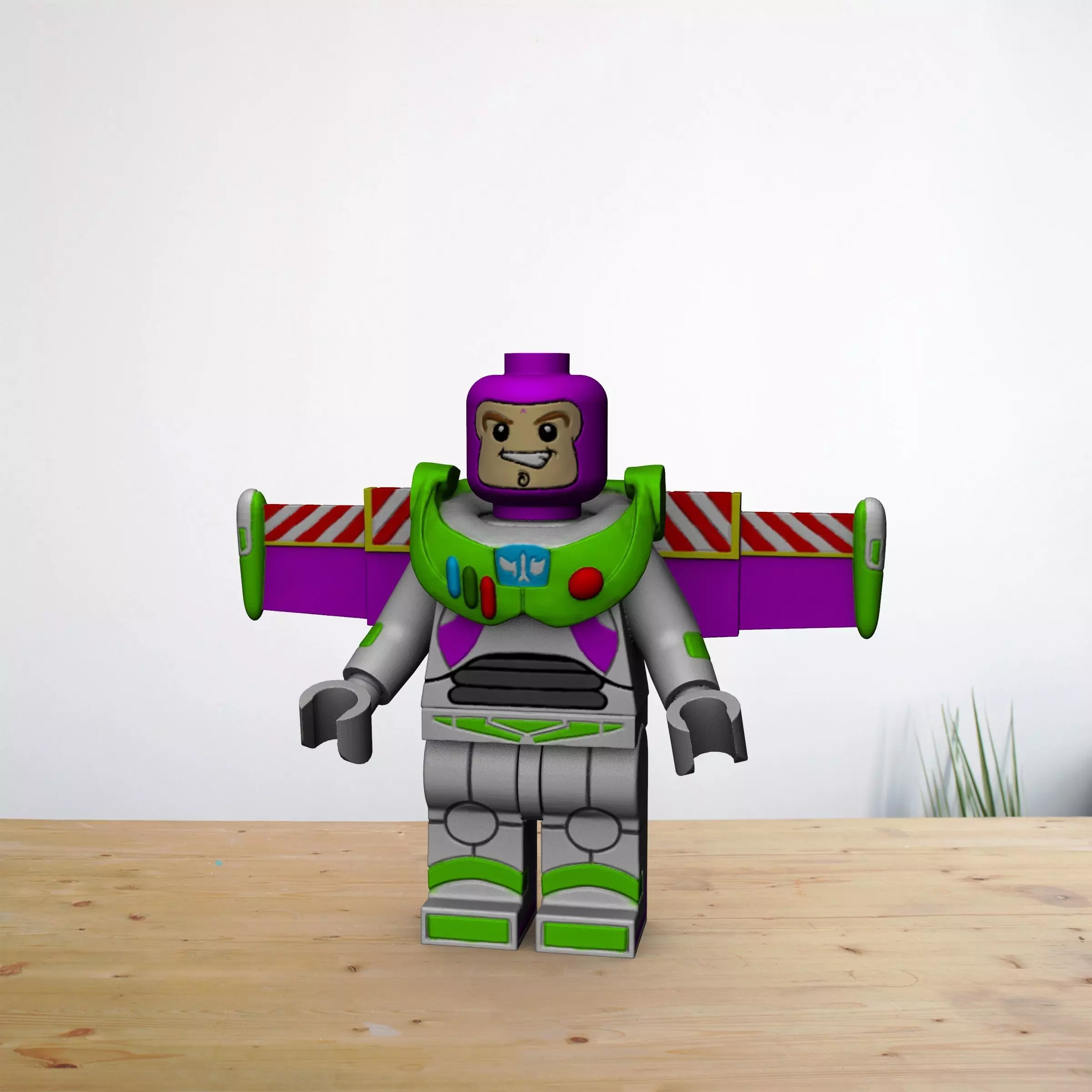 Buzz Lightyear Lego 3D print model_0