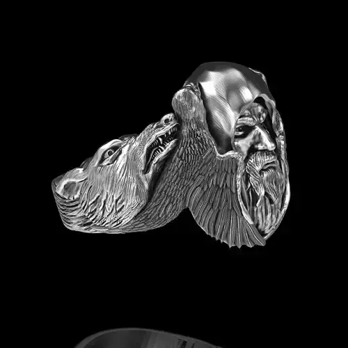 ring viking wolf