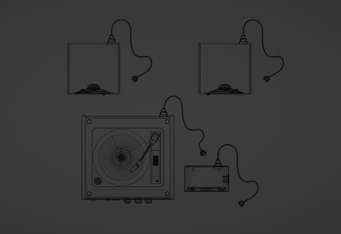 Vintage Audio Model Pack Low-poly 3D model_6