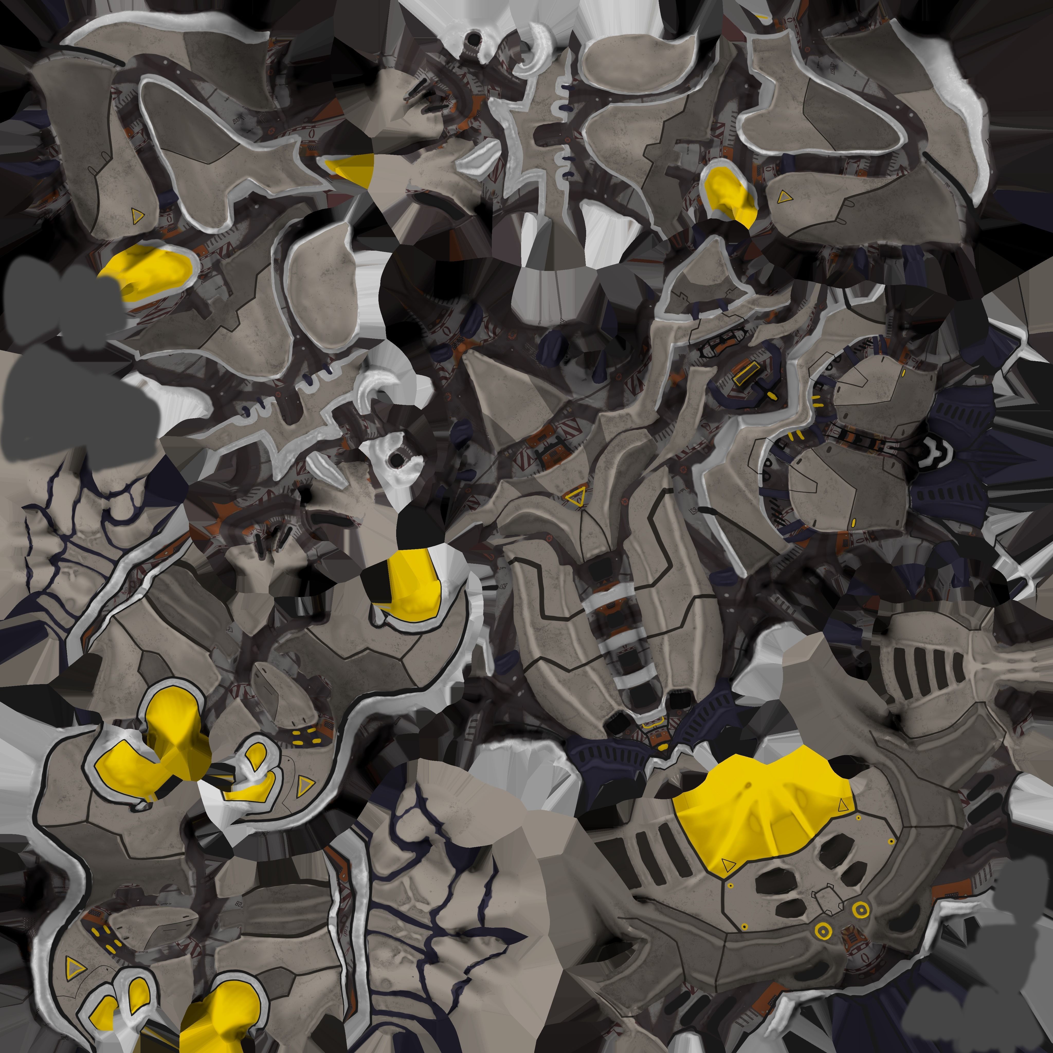 Sci-fi robot Free low-poly 3D model_22