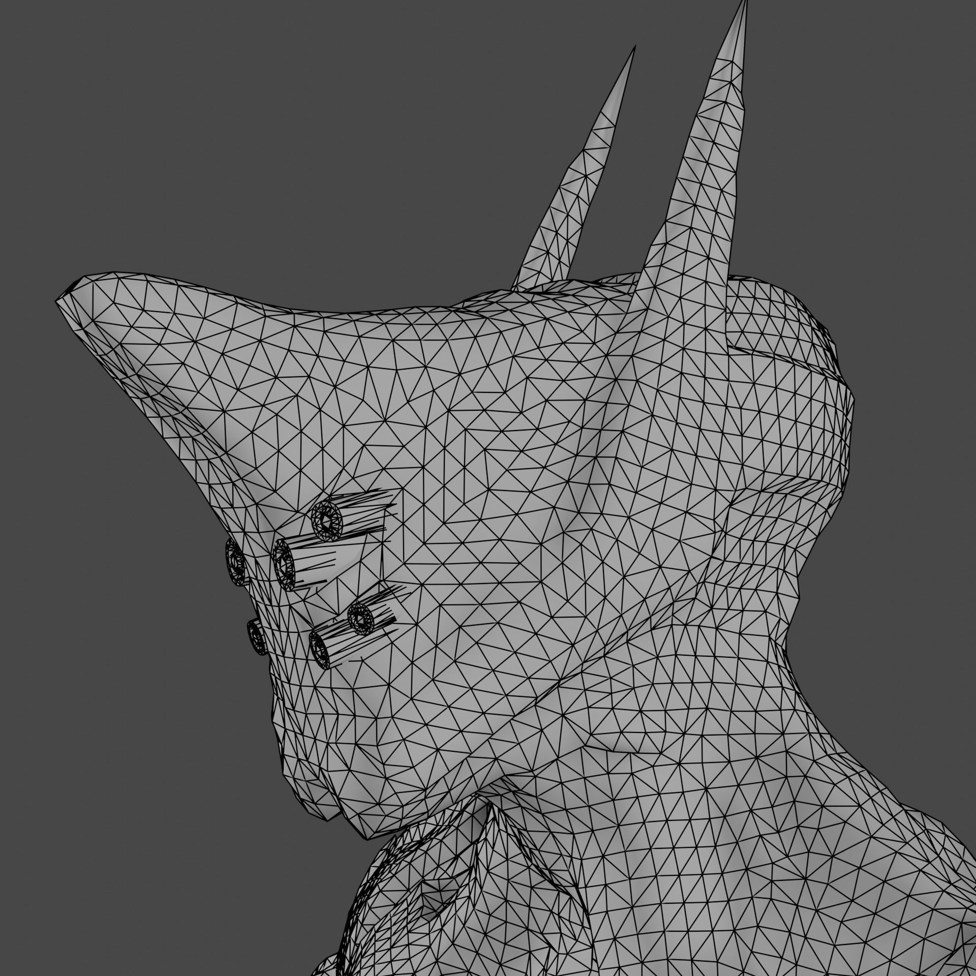 Sci-fi robot Free low-poly 3D model_20