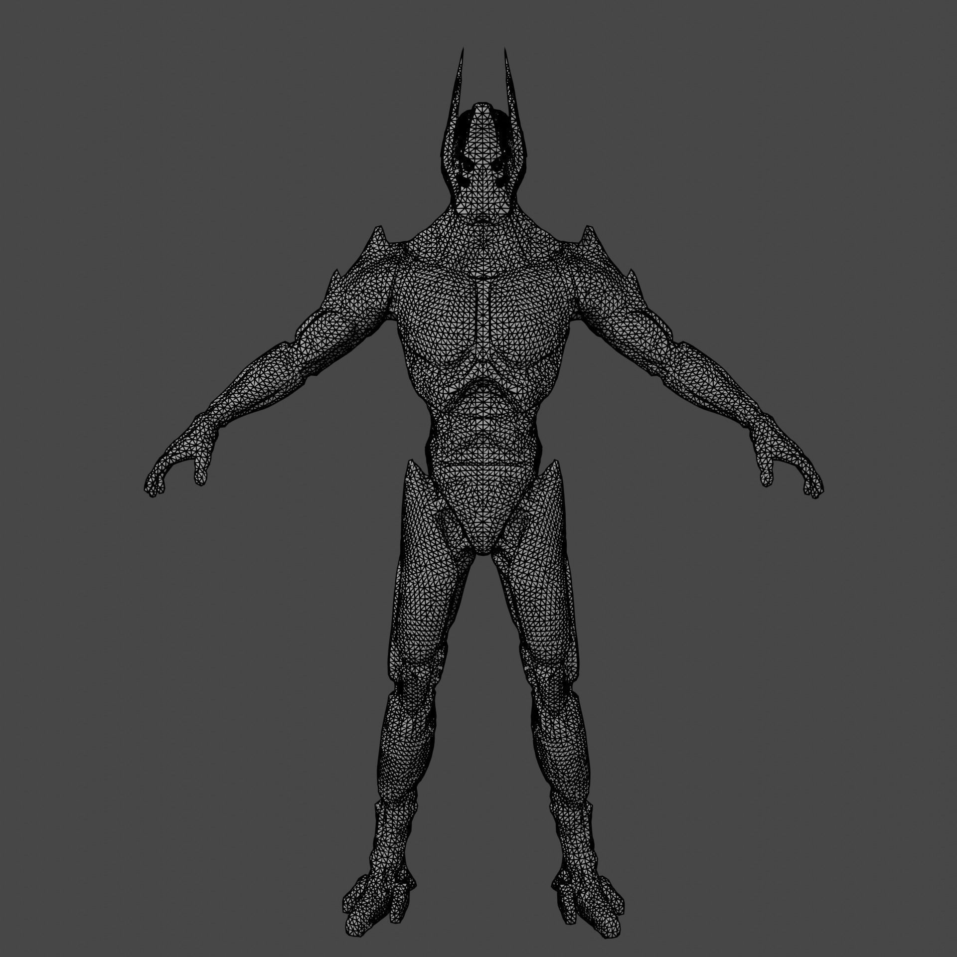 Sci-fi robot Free low-poly 3D model_18