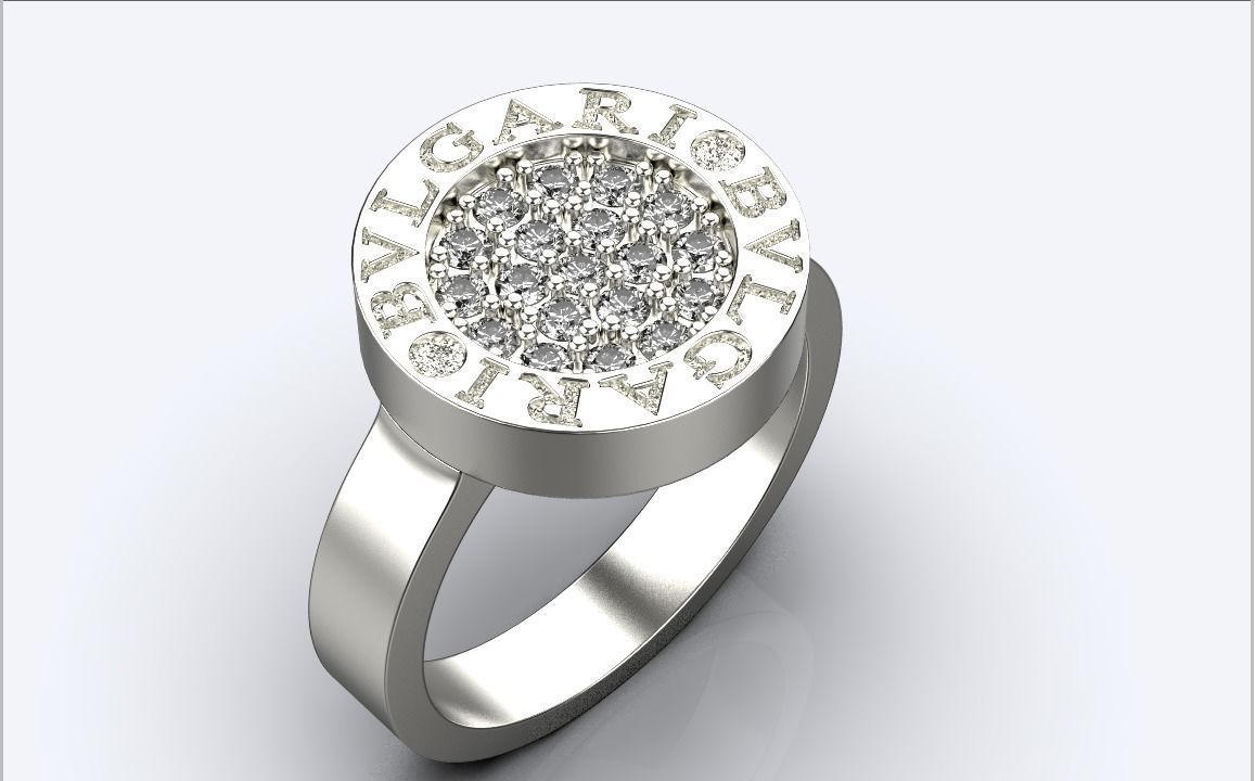 bvlgari ring 3D print model_5