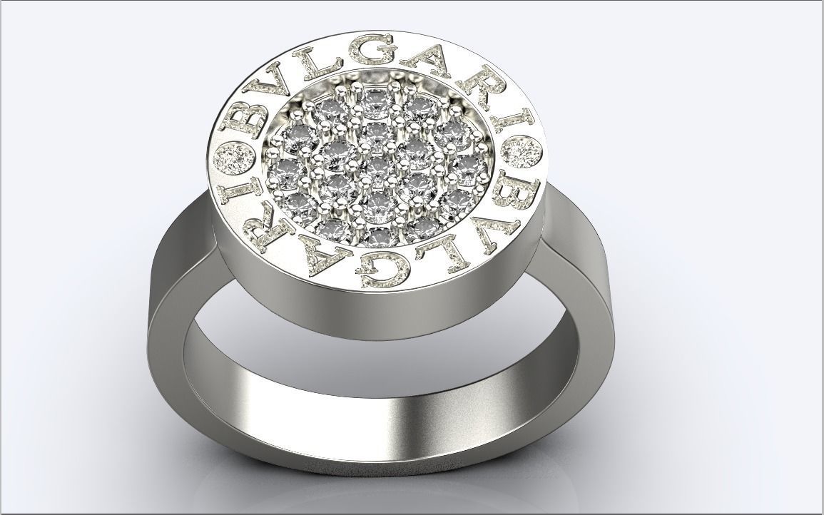 bvlgari ring 3D print model_3
