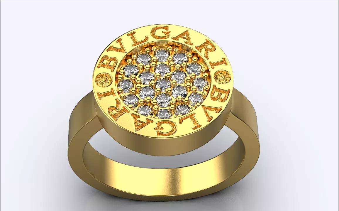 bvlgari ring 3D print model_0