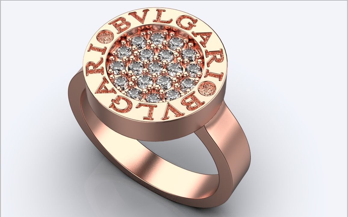bvlgari ring 3D print model_7