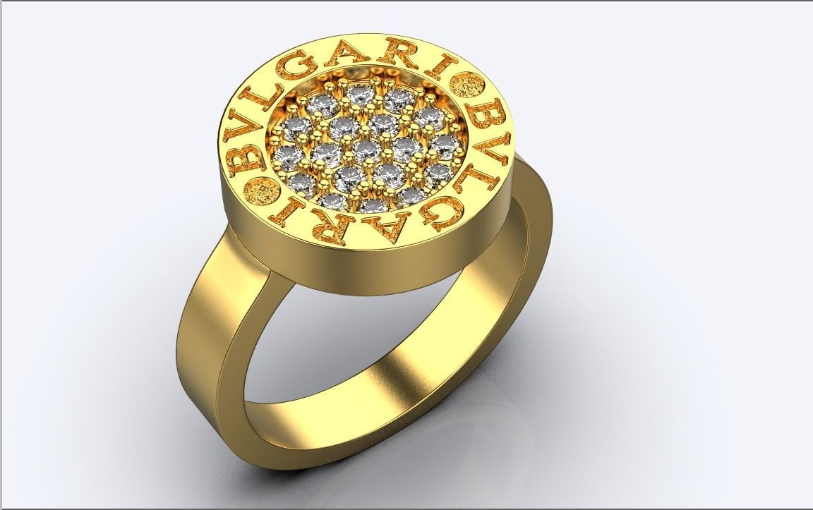 bvlgari ring 3D print model_2