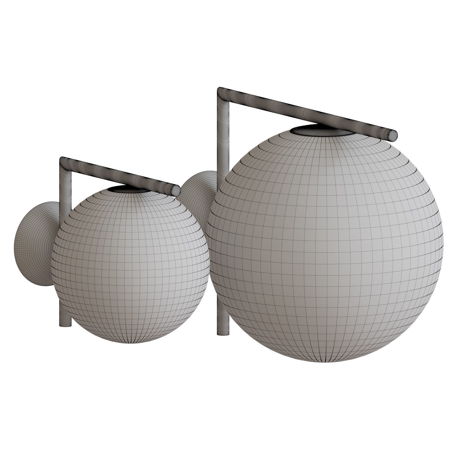 IC Ceiling Wall Light 3D model_4