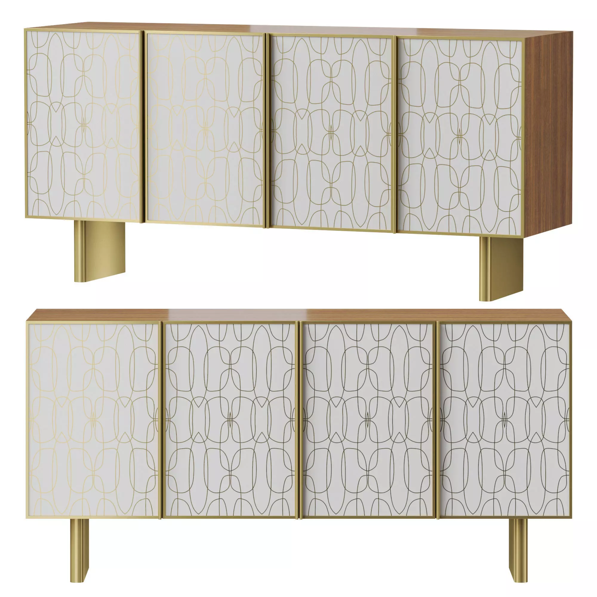 Baker Bohemia Buffet 3D model_0