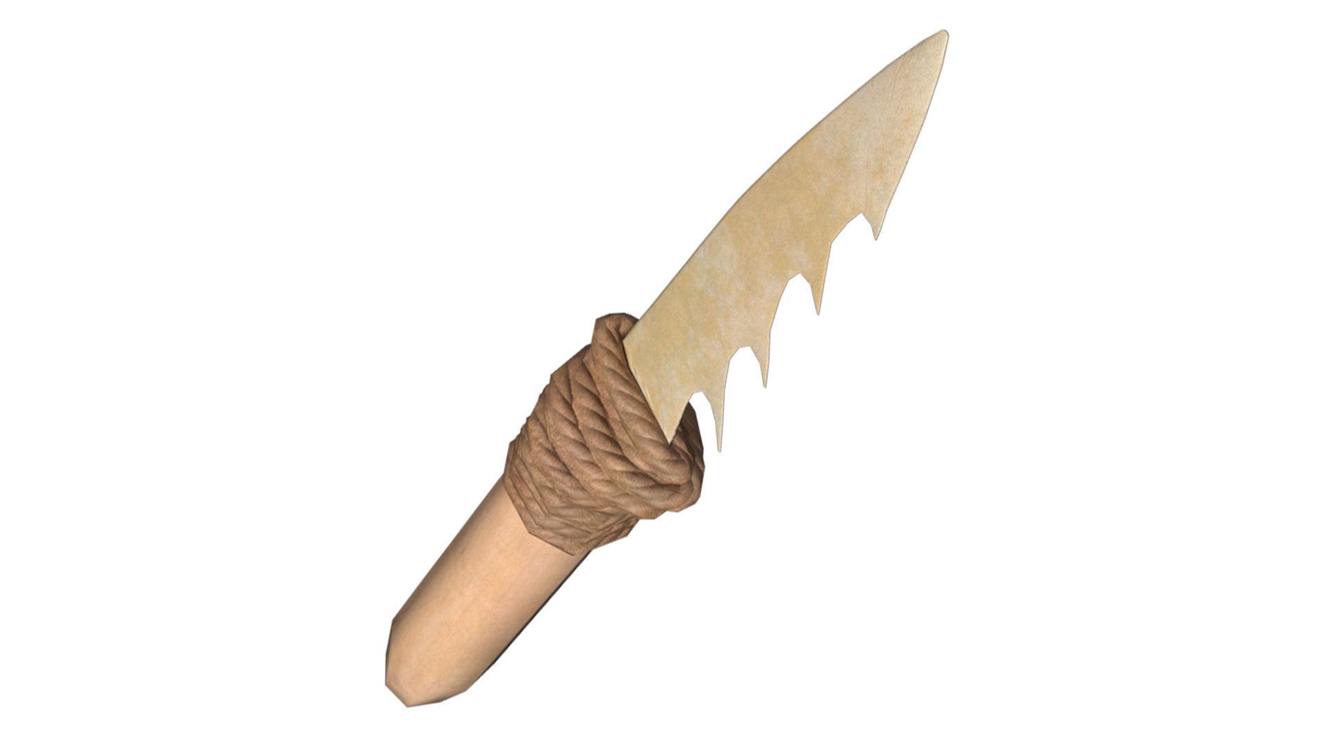 Prehistoric Tools Weapons pack Low-poly 3D model_44