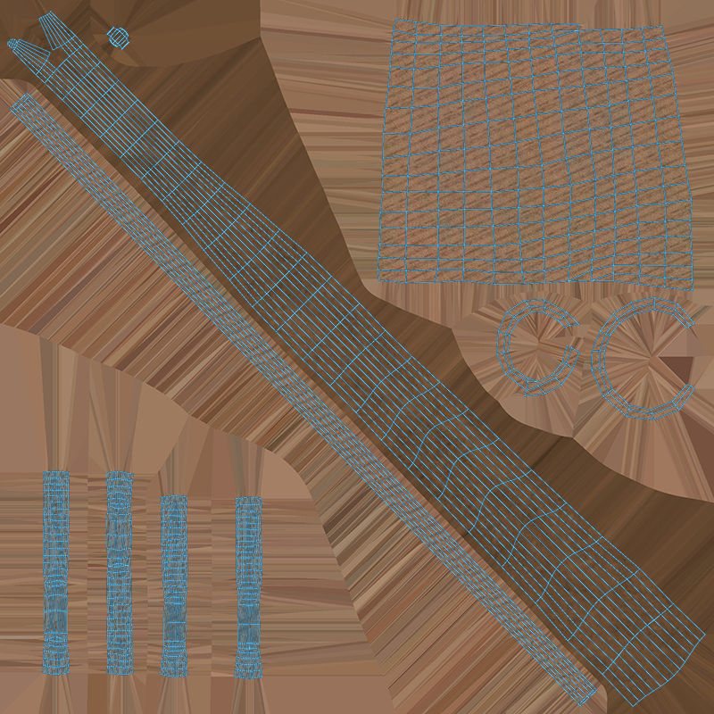 Prehistoric Tools Weapons pack Low-poly 3D model_28