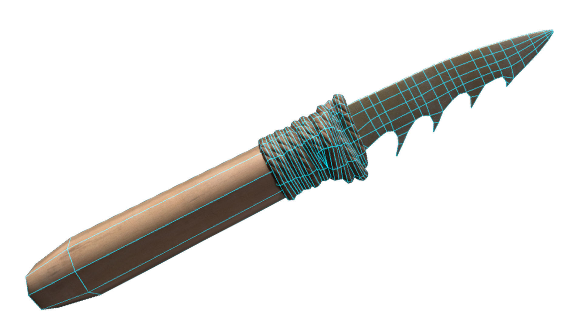 Prehistoric Tools Weapons pack Low-poly 3D model_45