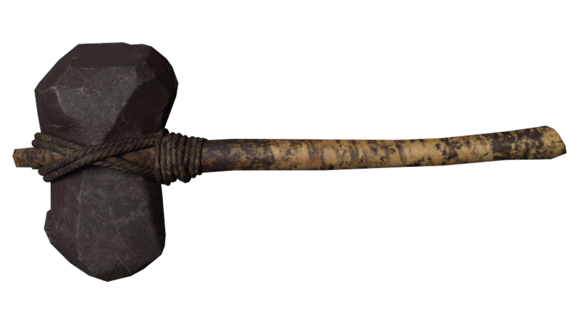 Prehistoric Tools Weapons pack Low-poly 3D model_4