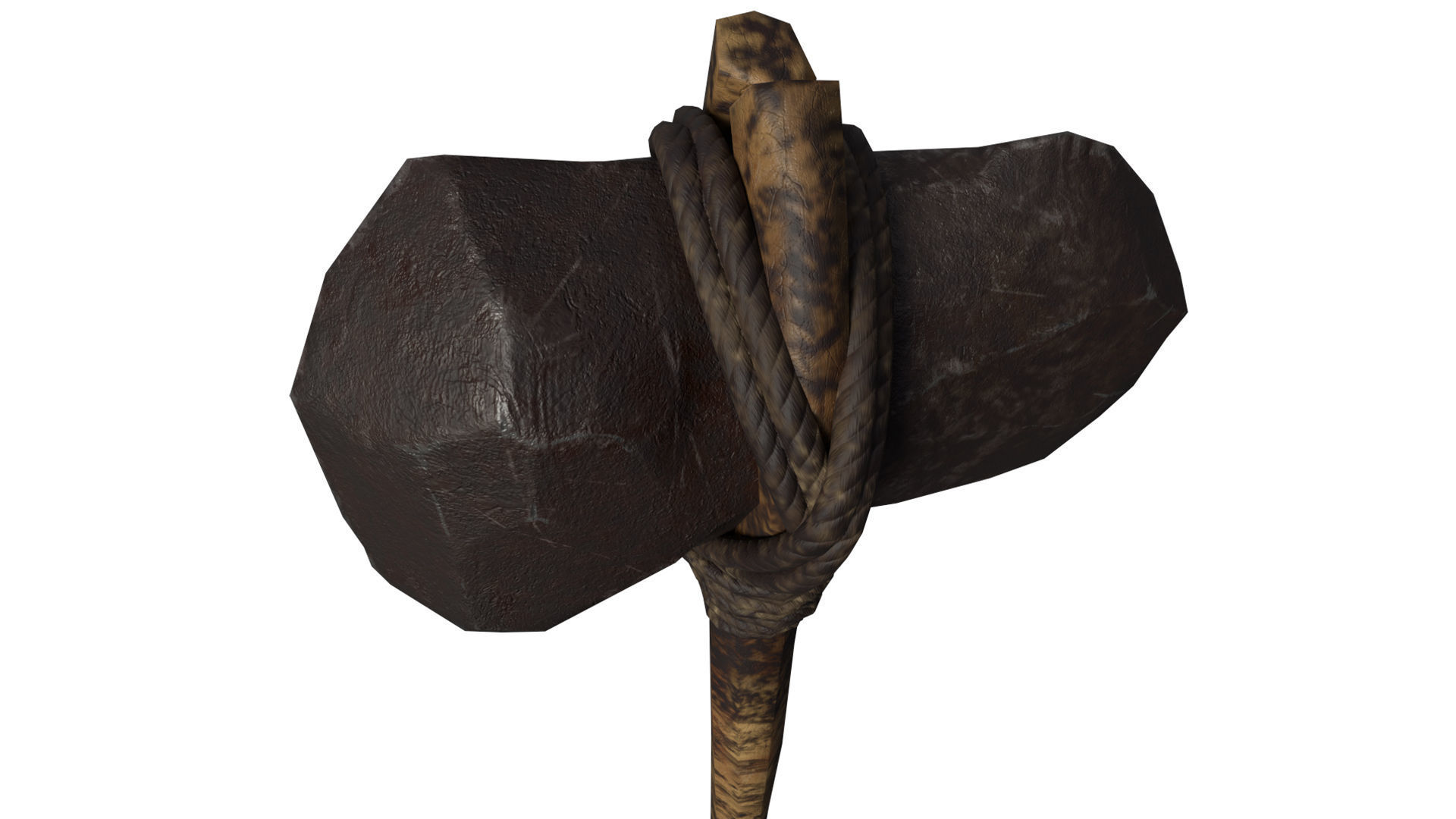 Prehistoric Tools Weapons pack Low-poly 3D model_5