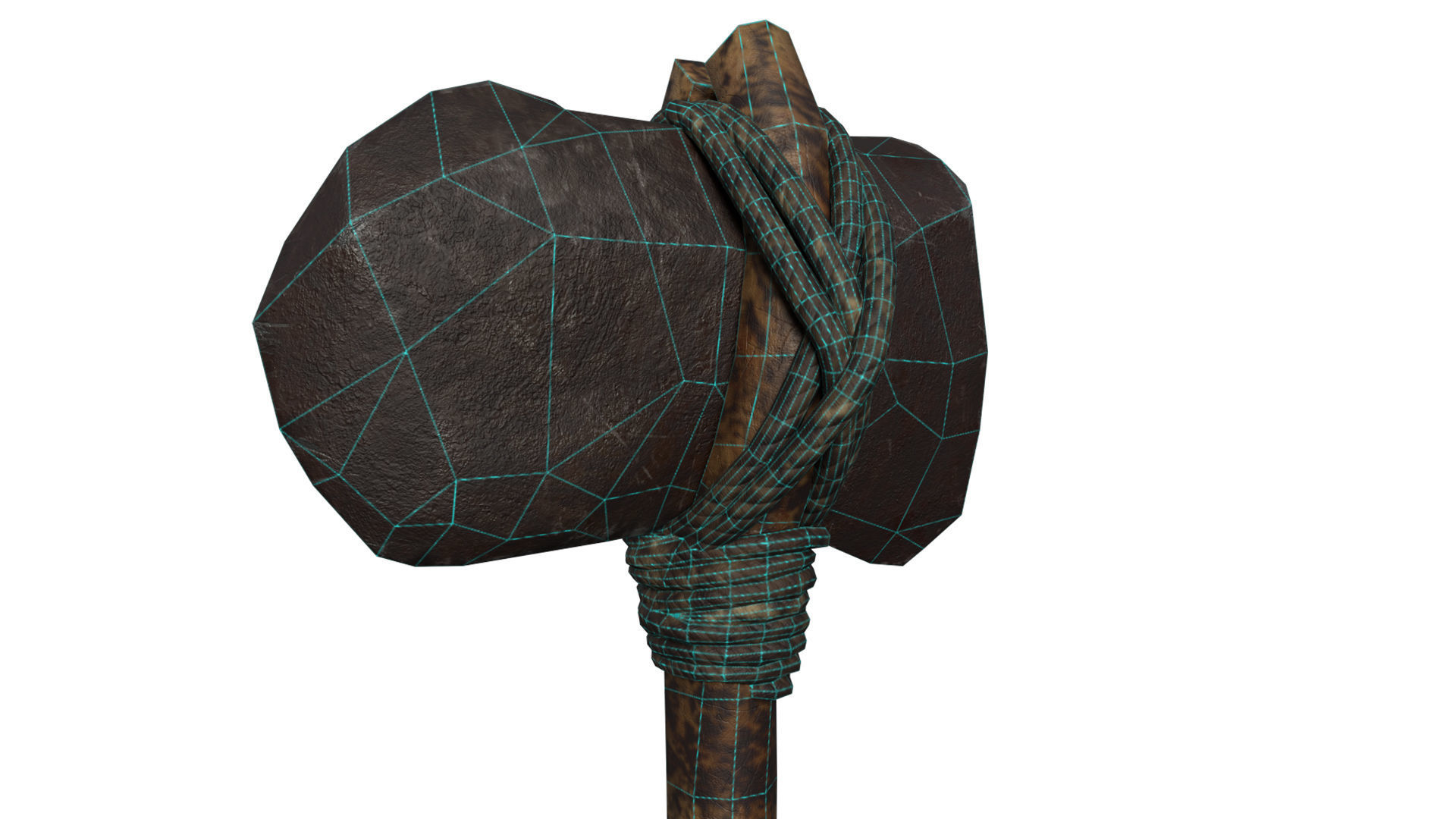 Prehistoric Tools Weapons pack Low-poly 3D model_12