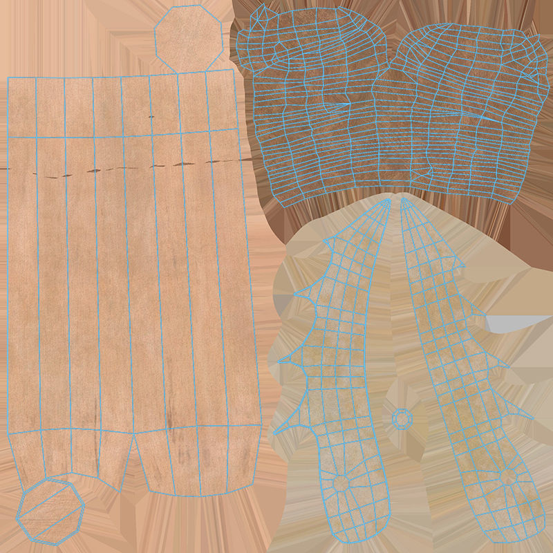 Prehistoric Tools Weapons pack Low-poly 3D model_46