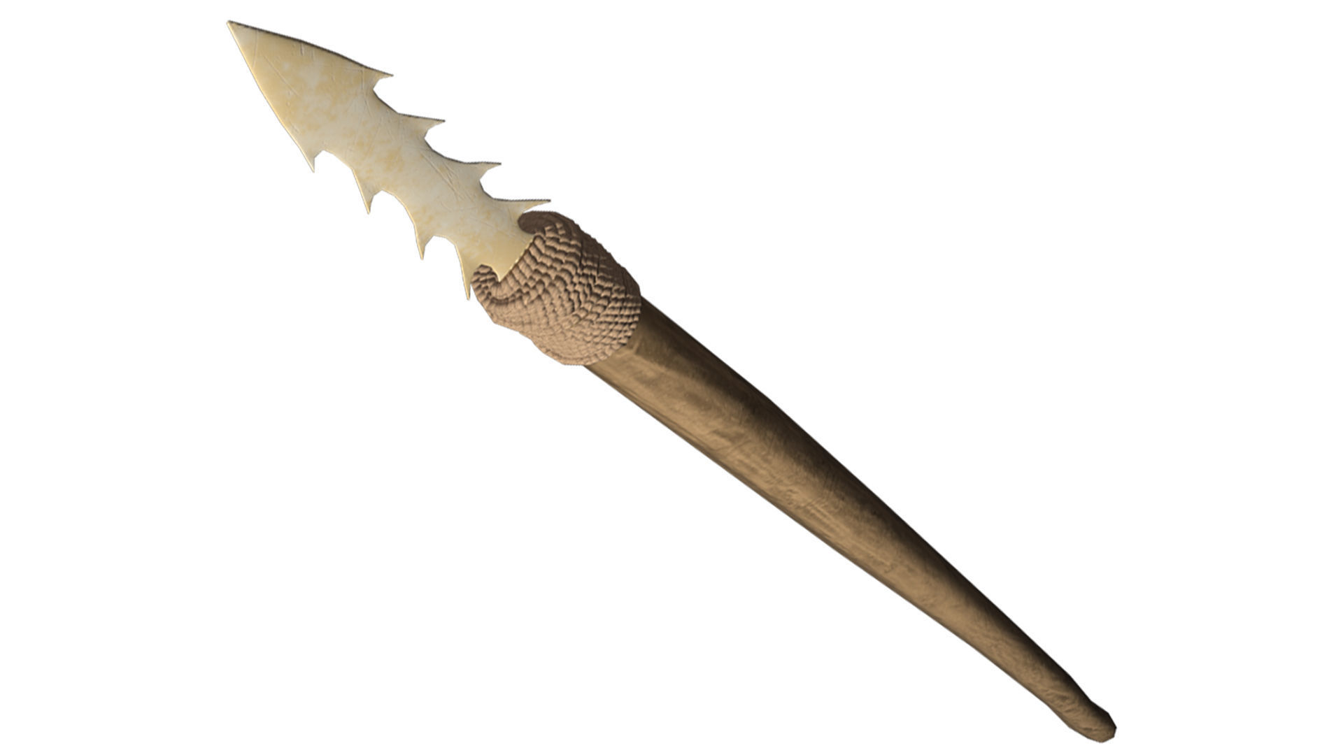 Prehistoric Tools Weapons pack Low-poly 3D model_16