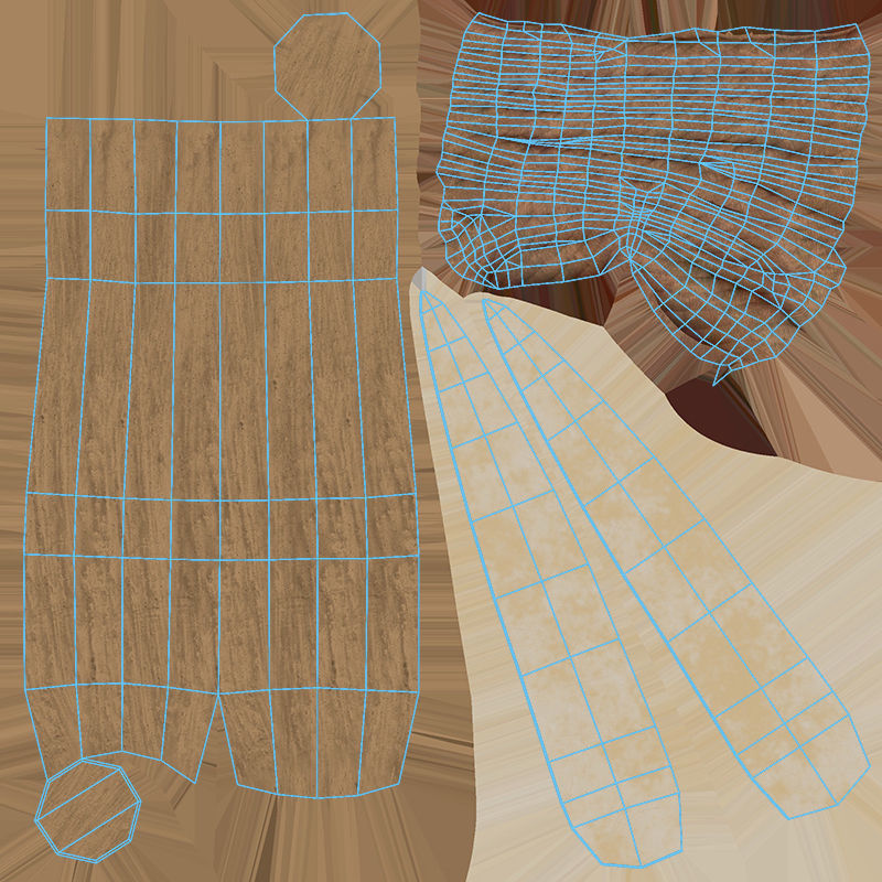 Prehistoric Tools Weapons pack Low-poly 3D model_42