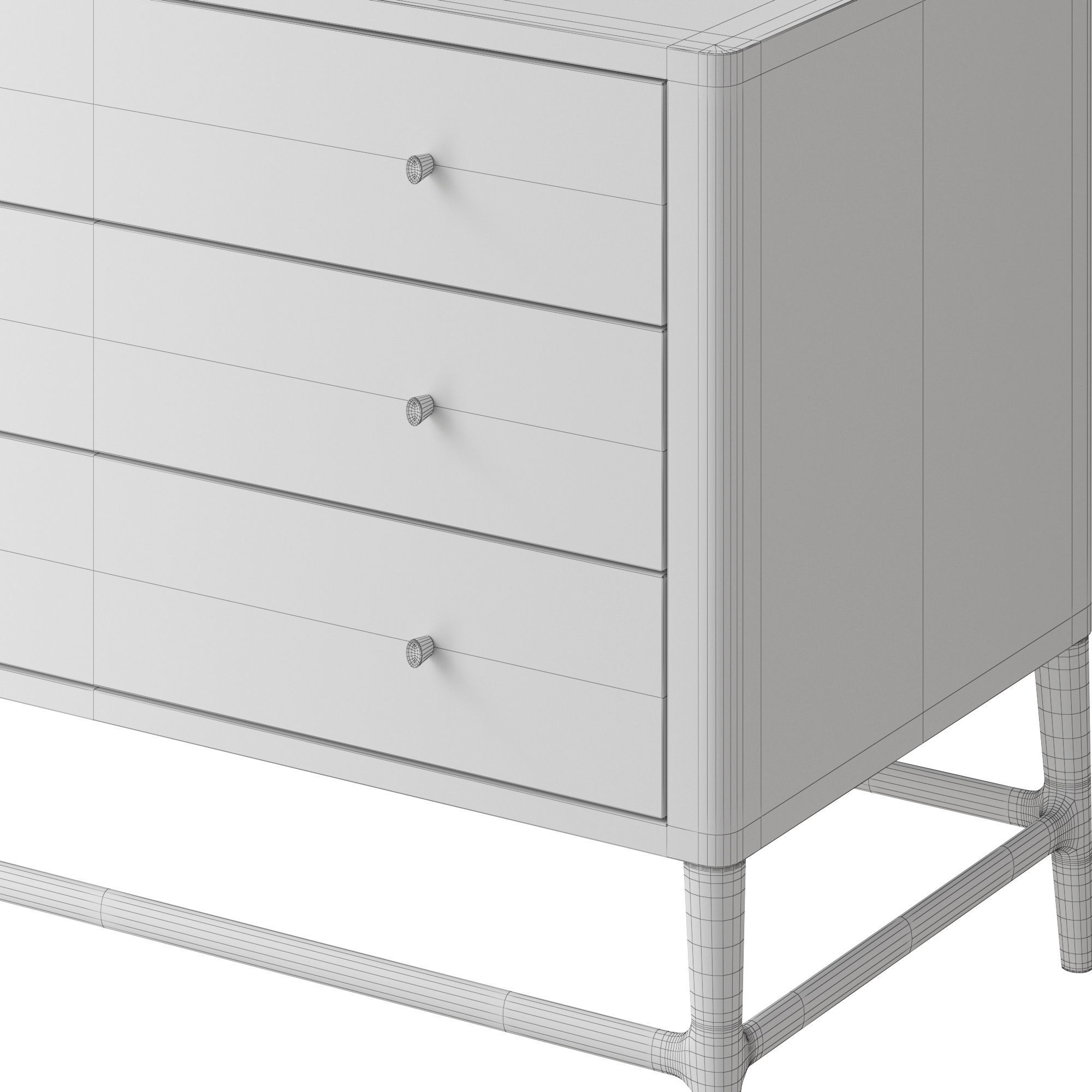 Baker Radius Nightstand 3D model_5