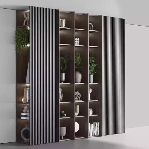 cabinet furniture of houseplants indoor With decor 02