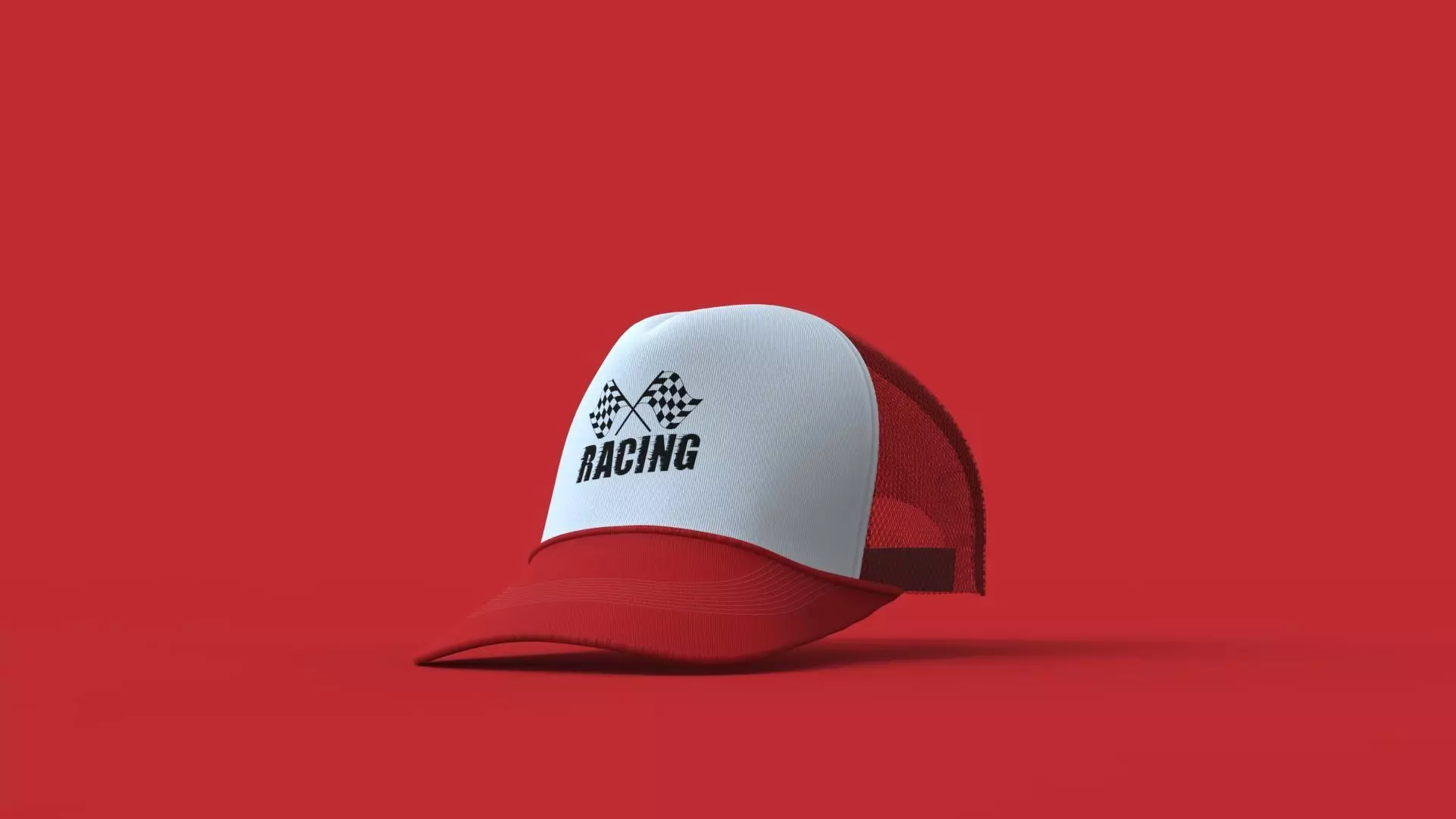 Trucker cap Design 3D model_0