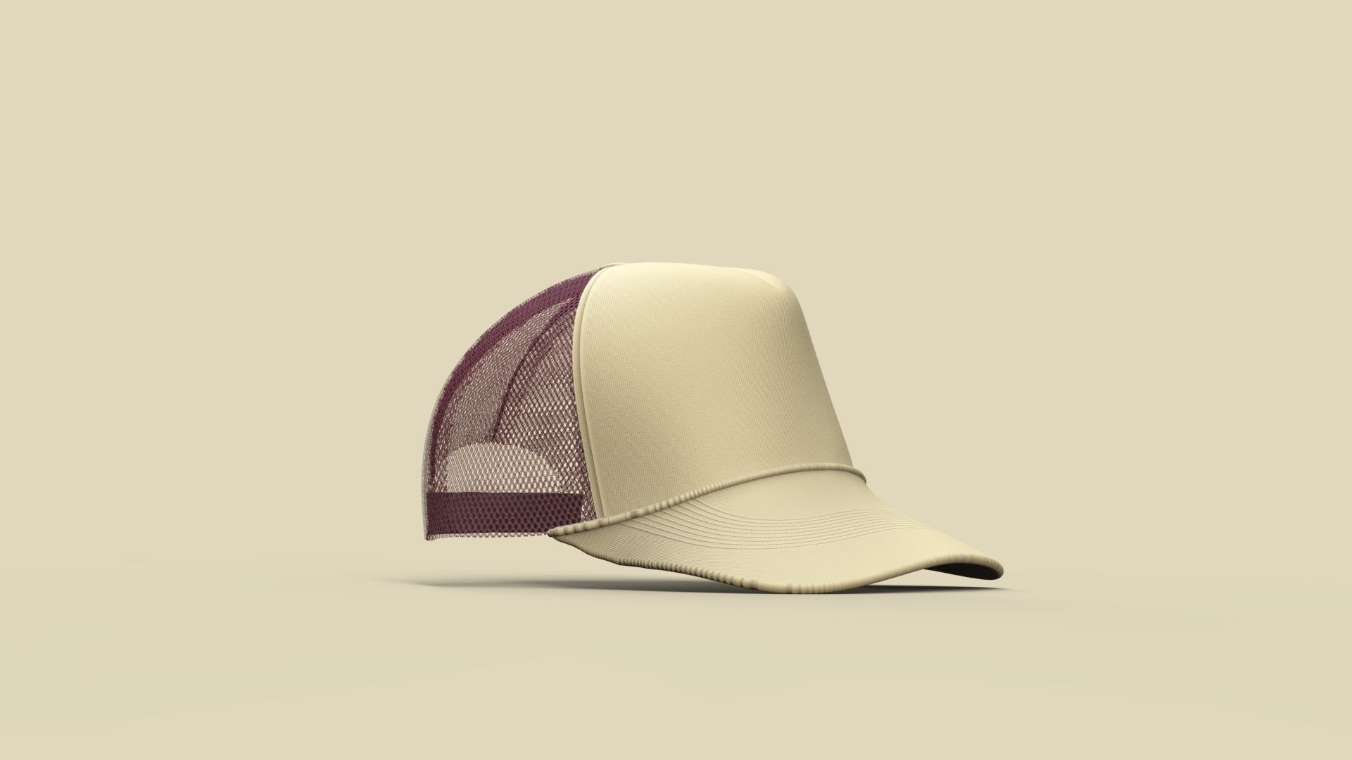 Trucker cap Design 3D model_11