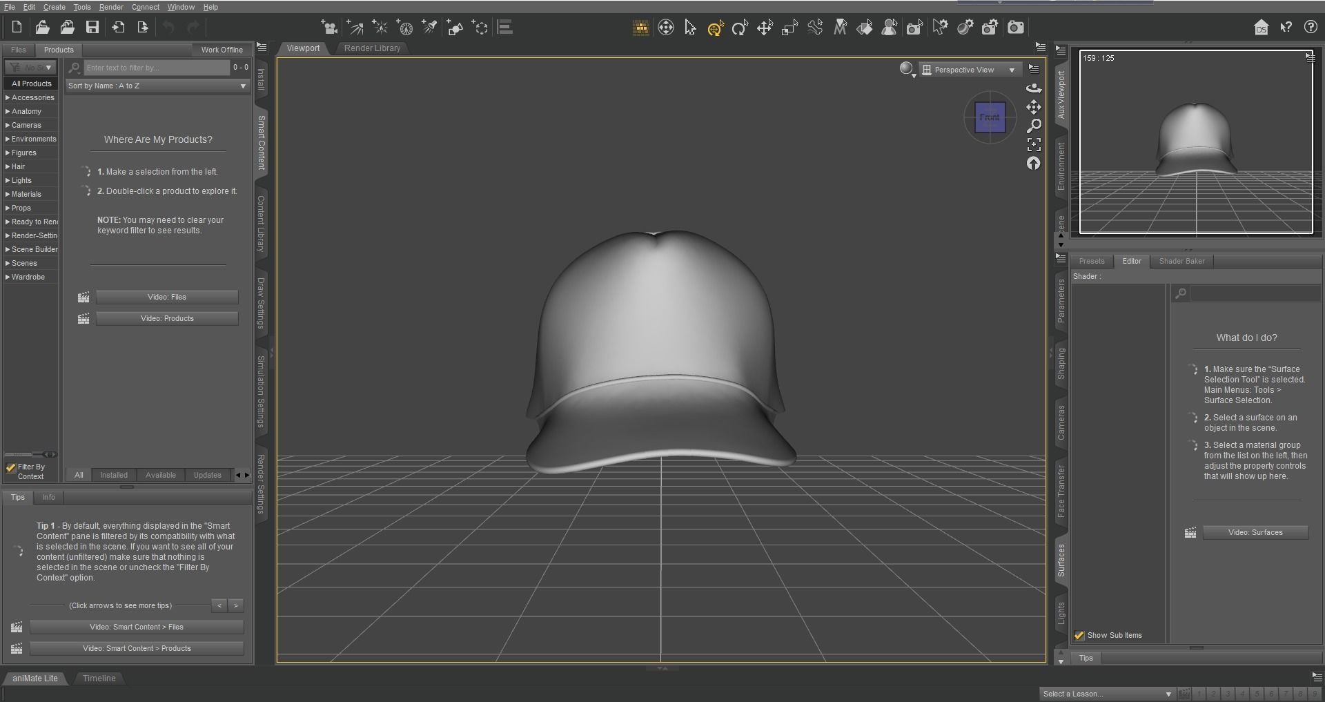 Trucker cap Design 3D model_18
