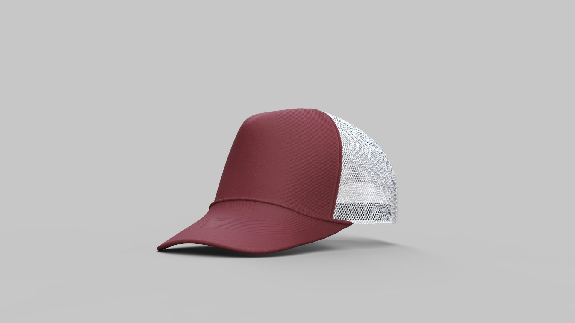 Trucker cap Design 3D model_10