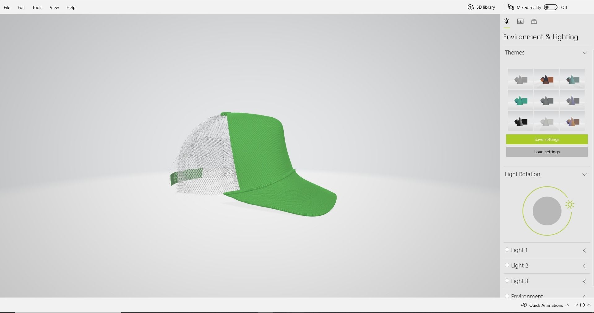 Trucker cap Design 3D model_19