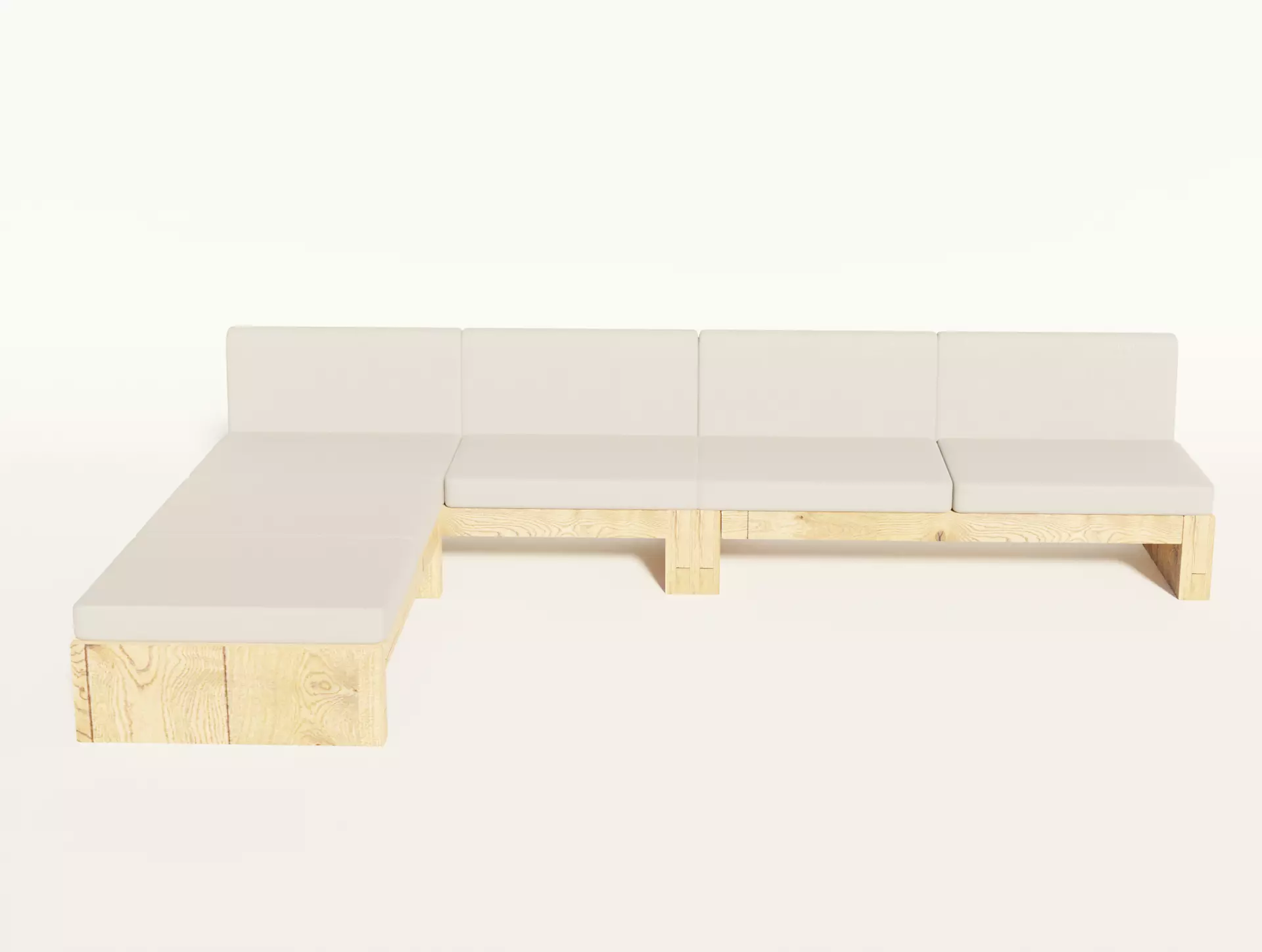 sofa with gray fabric Free 3D model