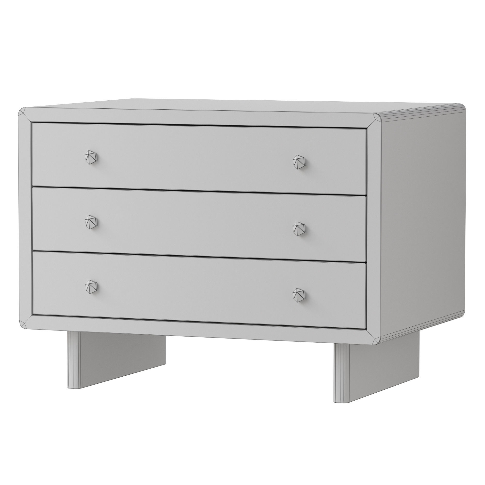 Baker Radius Nightstand 3D model_4