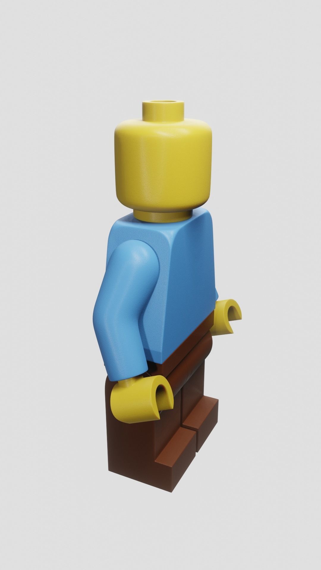 LEGO Minifigure Low-poly 3D model_2