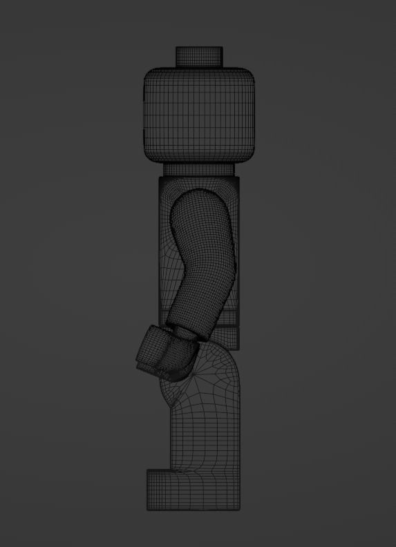 LEGO Minifigure Low-poly 3D model_8