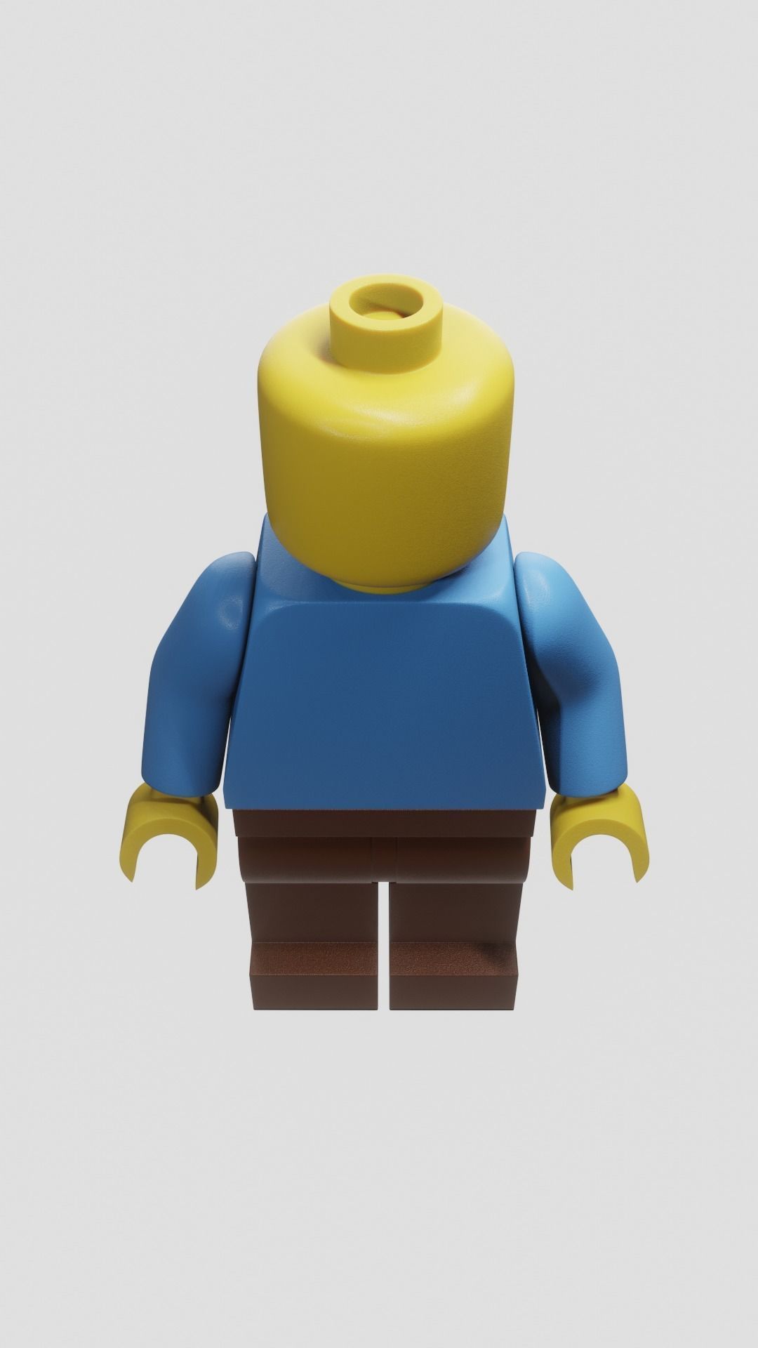 LEGO Minifigure Low-poly 3D model_4