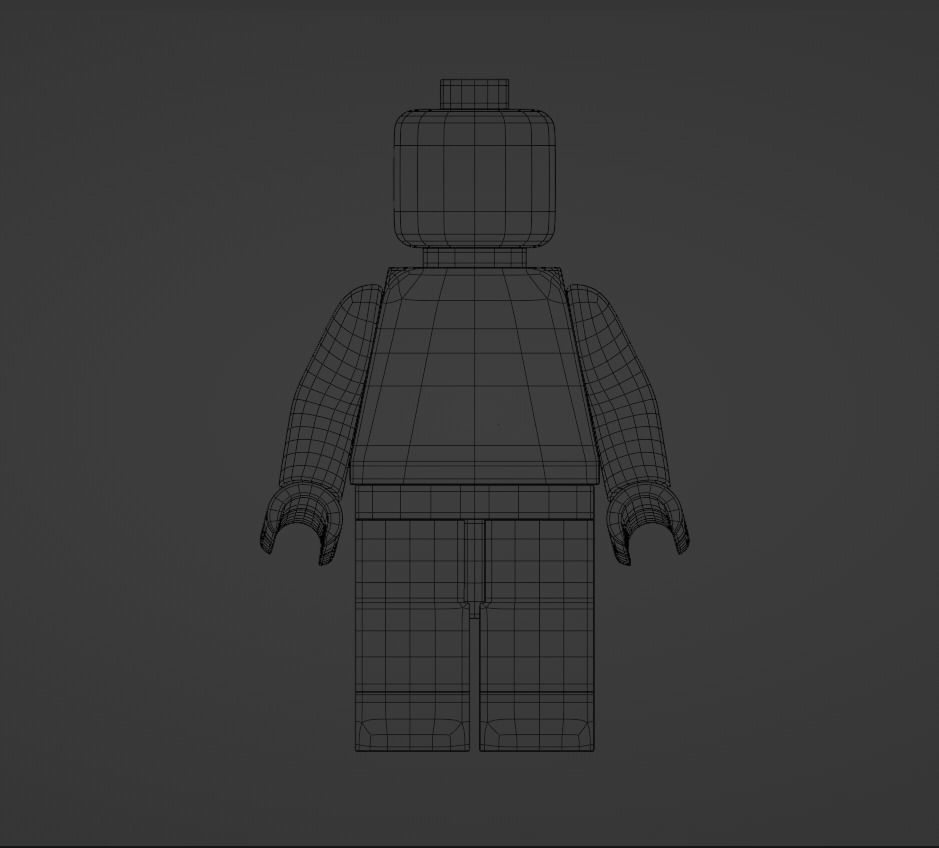 LEGO Minifigure Low-poly 3D model_13