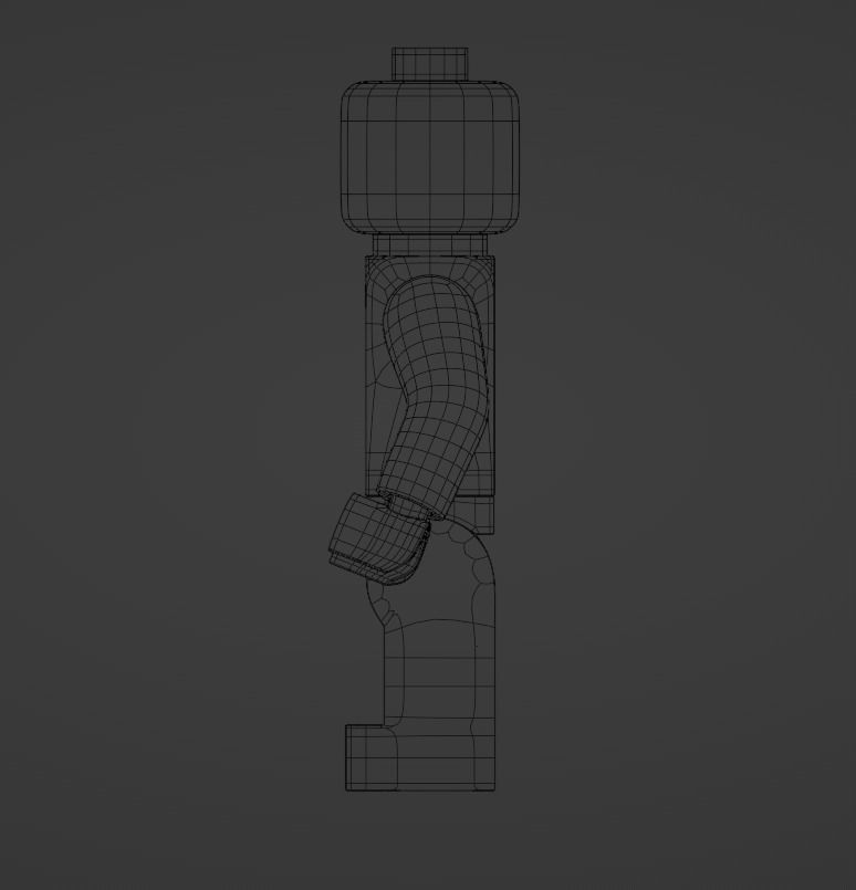 LEGO Minifigure Low-poly 3D model_14