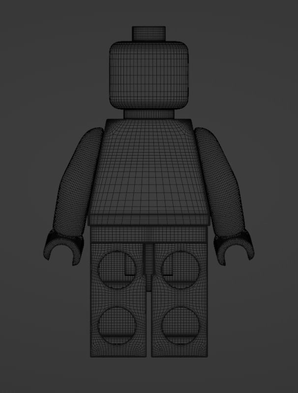 LEGO Minifigure Low-poly 3D model_9
