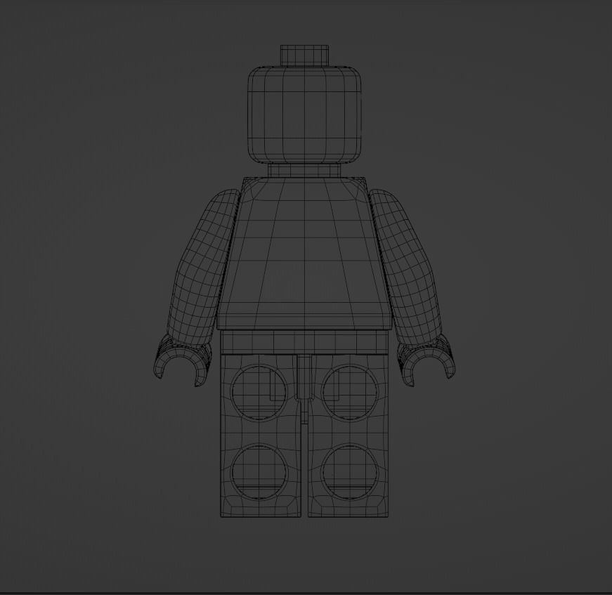 LEGO Minifigure Low-poly 3D model_15