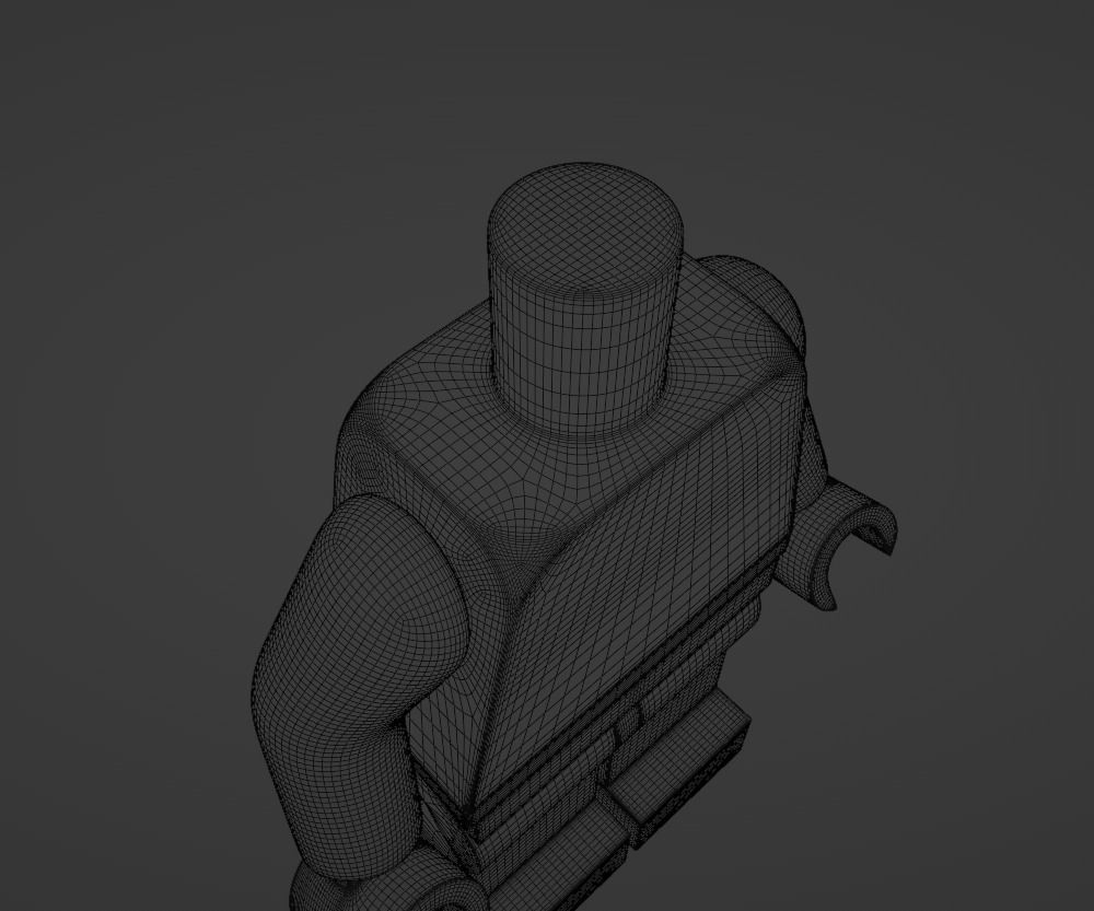LEGO Minifigure Low-poly 3D model_11