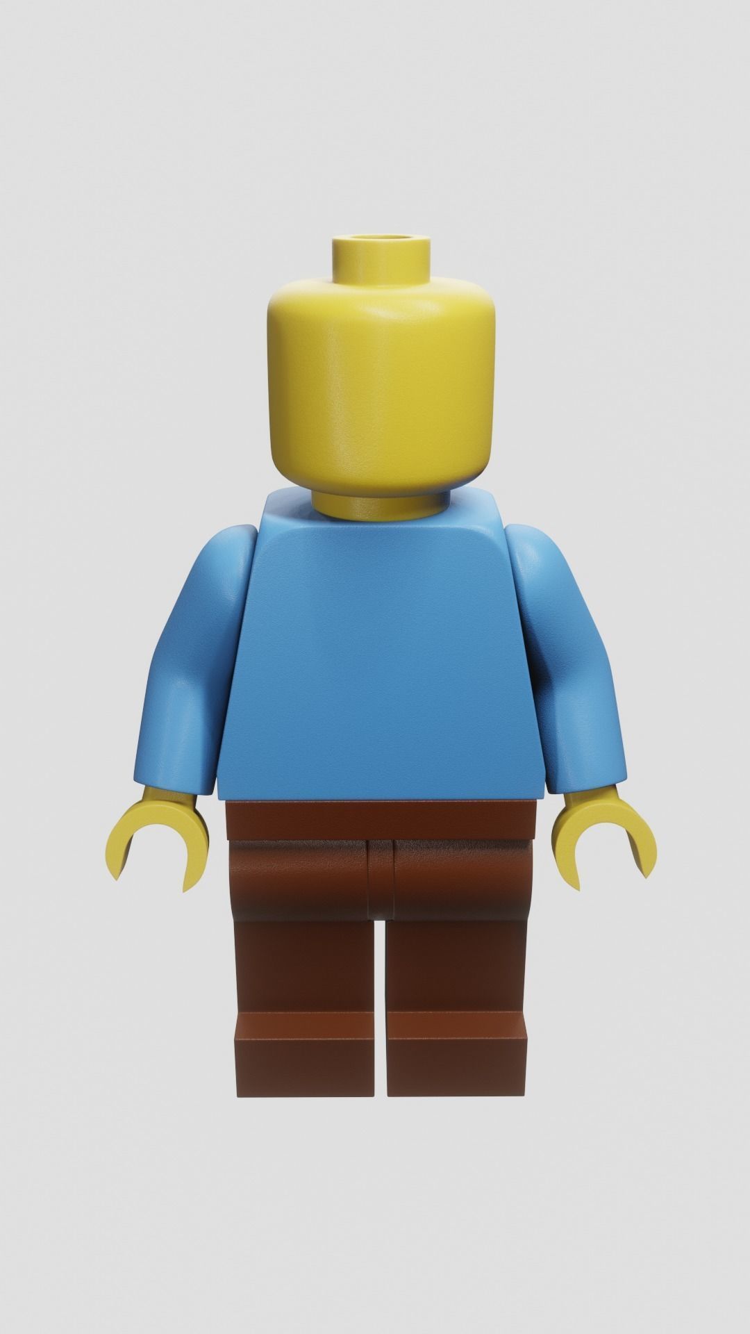 LEGO Minifigure Low-poly 3D model_1
