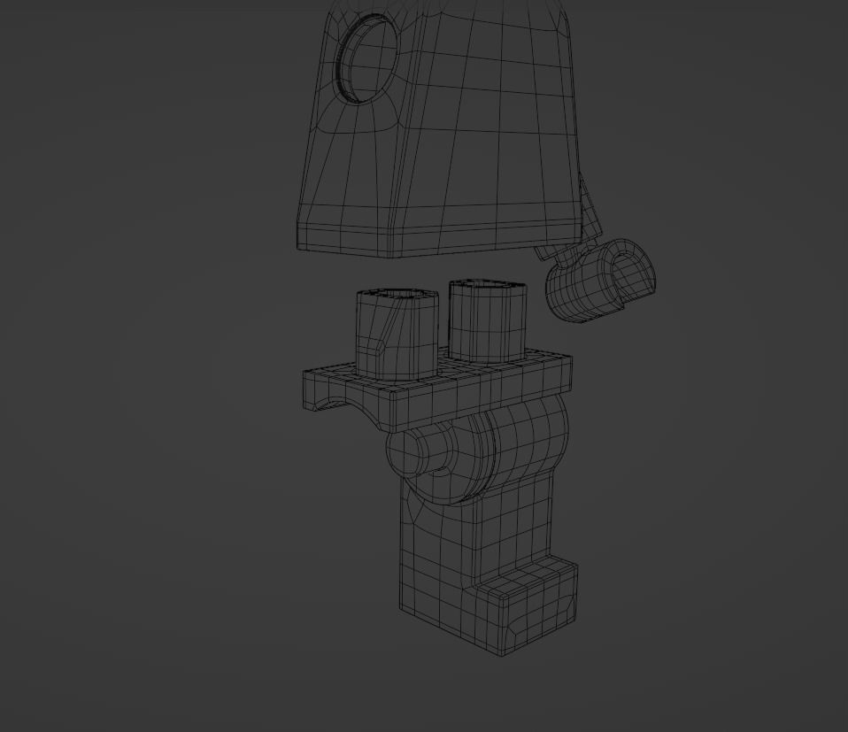 LEGO Minifigure Low-poly 3D model_12