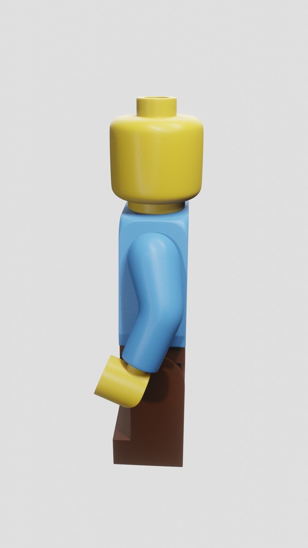 LEGO Minifigure Low-poly 3D model_3
