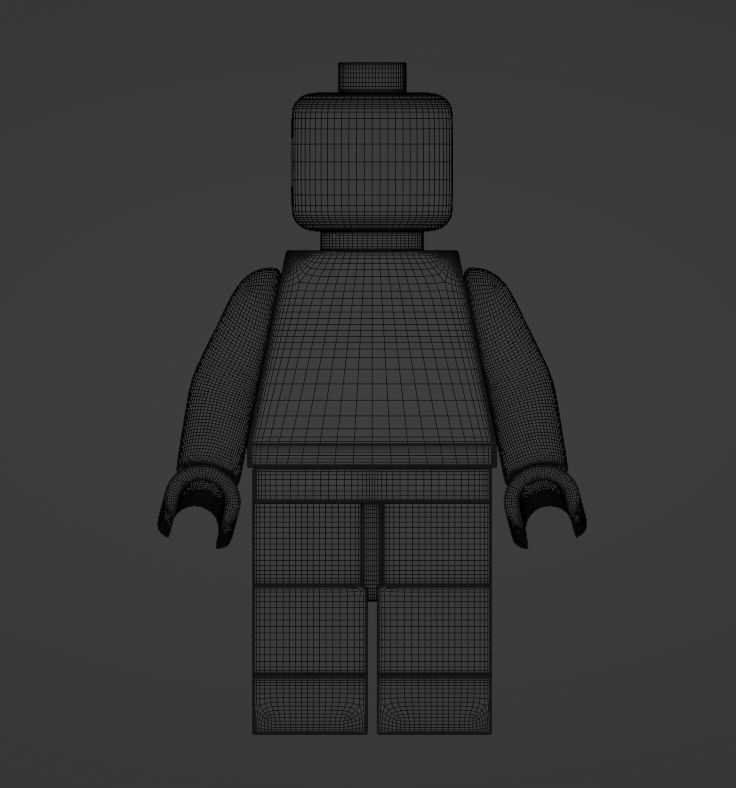LEGO Minifigure Low-poly 3D model_7