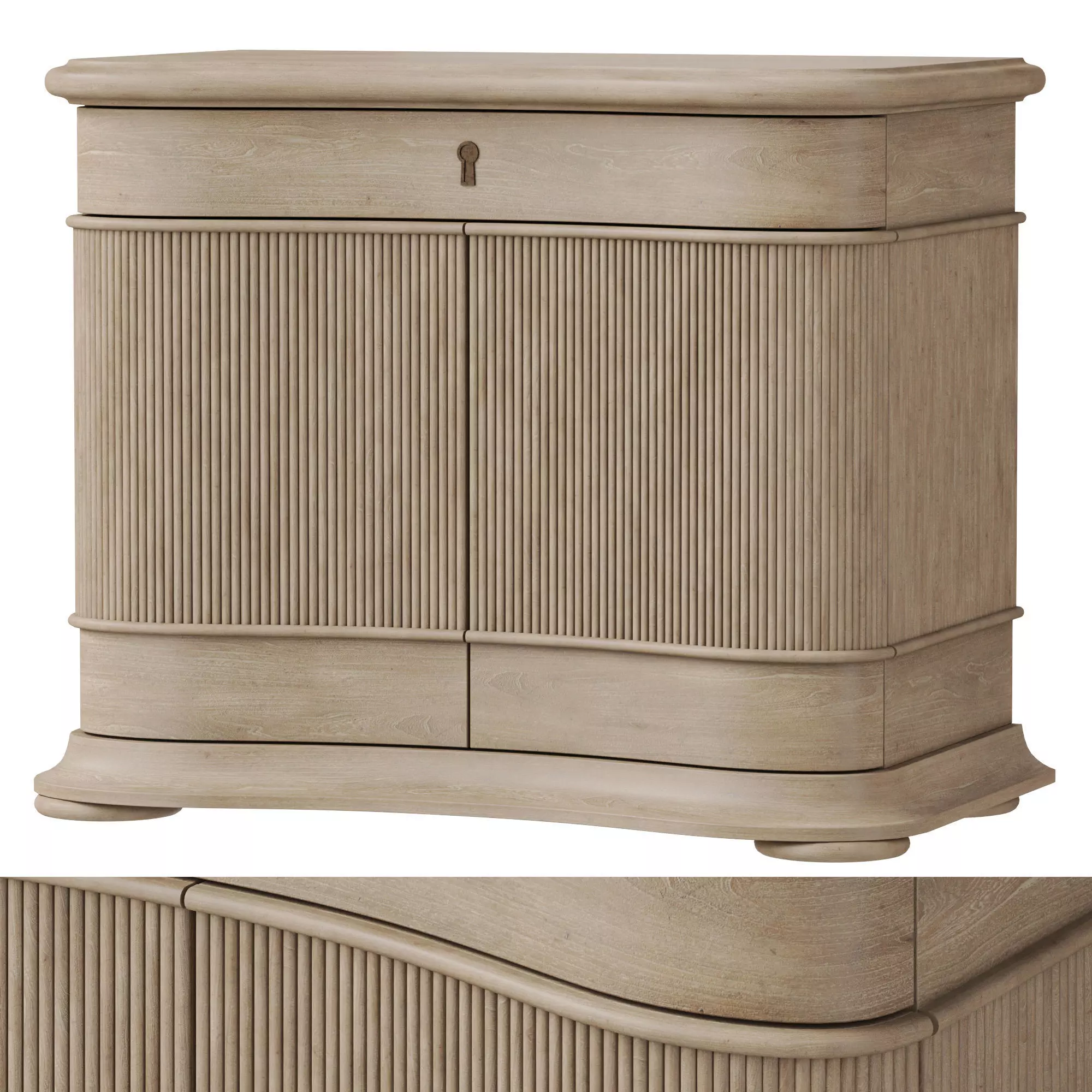 Baker Augustus Nightstand 3D model_0