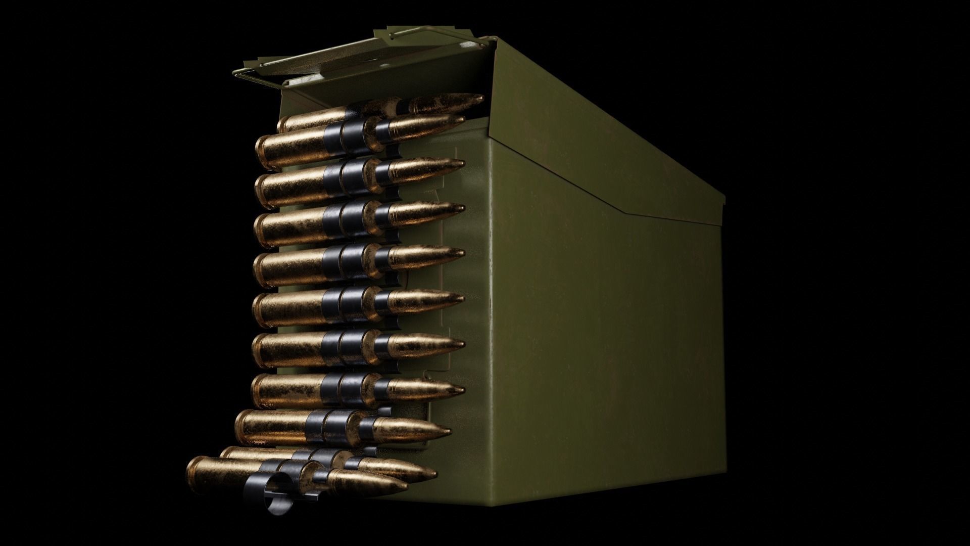 Ammo Box - 50 cal 3D model | CGTrader