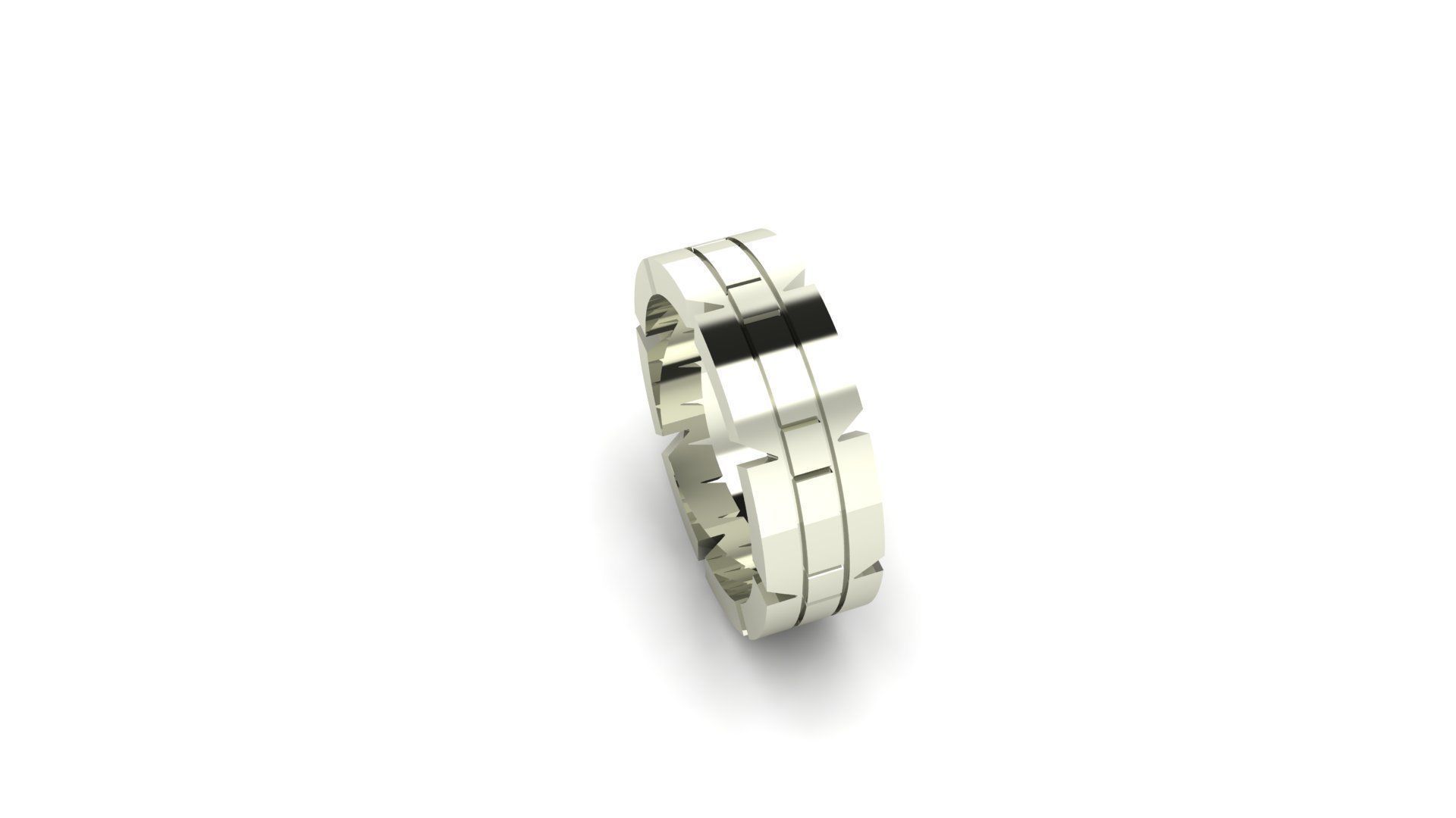 Bridal Ring 3D print model_3
